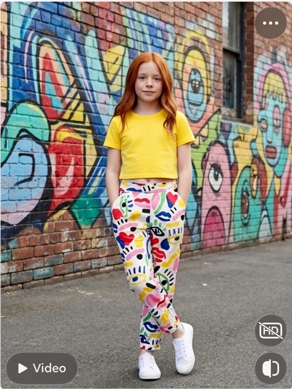 Stella McCartney Kids Colorful Abstract Pants Size Girls 12